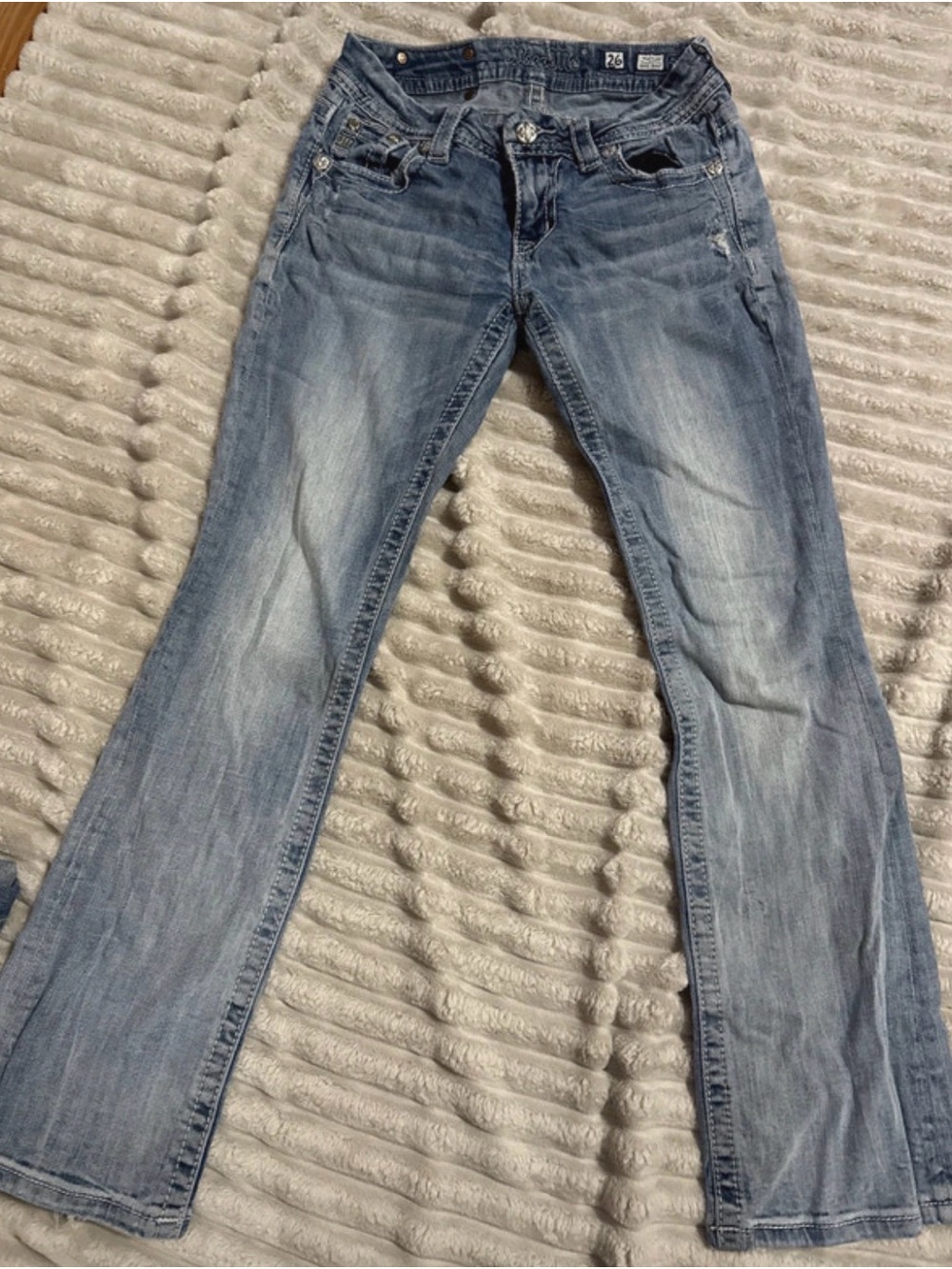 Miss Me Light Blue Used Womens 26 Jeans